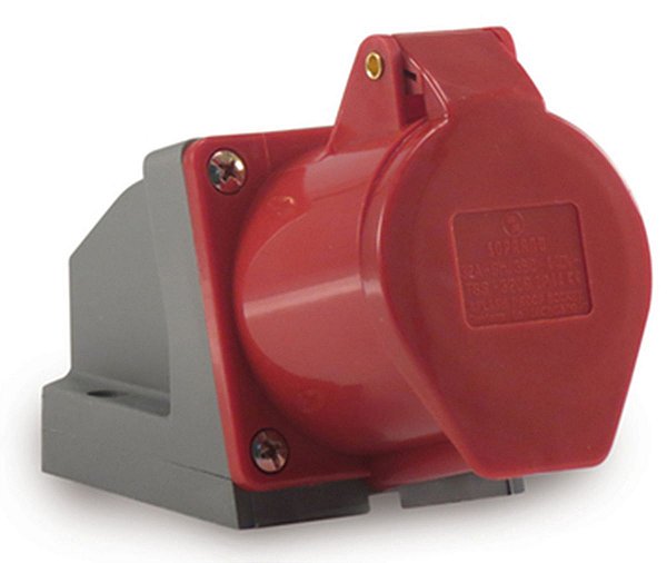 Tomada industrial 3P+T+N Soprano 16A Vermelha 380V N5006
