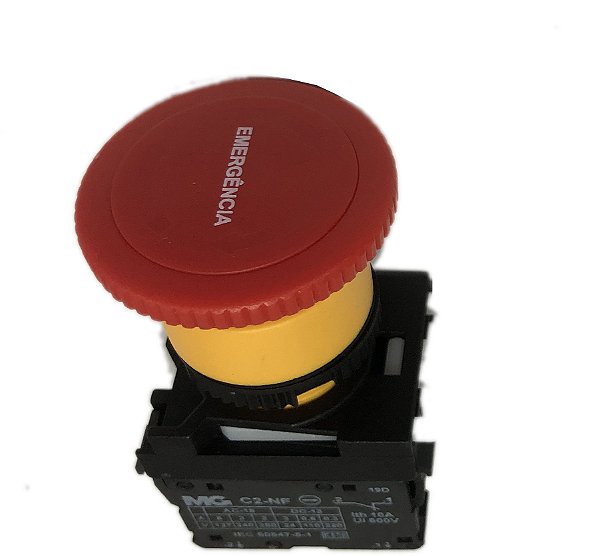 Botoeira De Emergência Cogumelo Gira P/soltar gravada