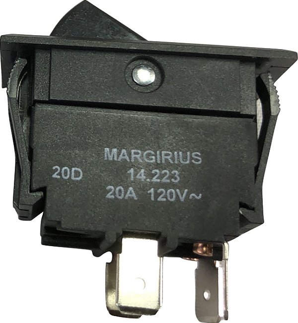 Chave  Margirius Tecla  bipolar Liga desliga 14223 20A faston