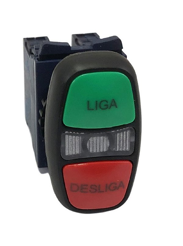 Botoeira Dupla Weg Liga Desliga Iluminação Verde 220V-IP66