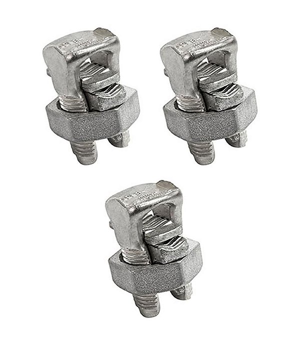 Conector parafuso fendido bimetálico Split Bolt 16mm com 3un