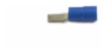 Terminal Tipo Pino Tubular Isolado 16mm  Azul C/12 Peças