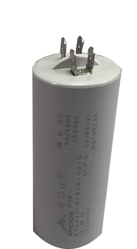 Capacitor Permanente 60uf 250v Epcos ,motores,e Outros