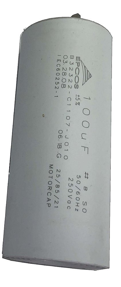 Capacitor Permanente 100uf 250v Epcos, Motores,e Outros