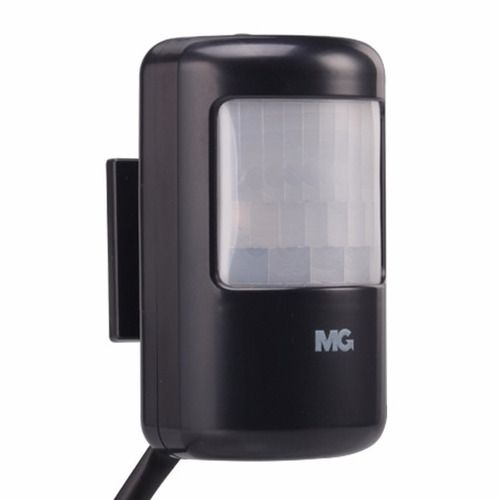 Sensor De Presença Sobrepor Parede  Margirius Preto com fotocélula.