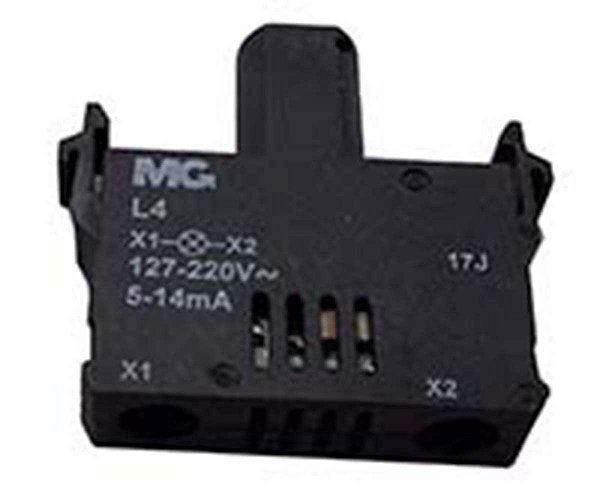 Bloco de iluminação L4 para botoeiras  Margirius 127/220VCA