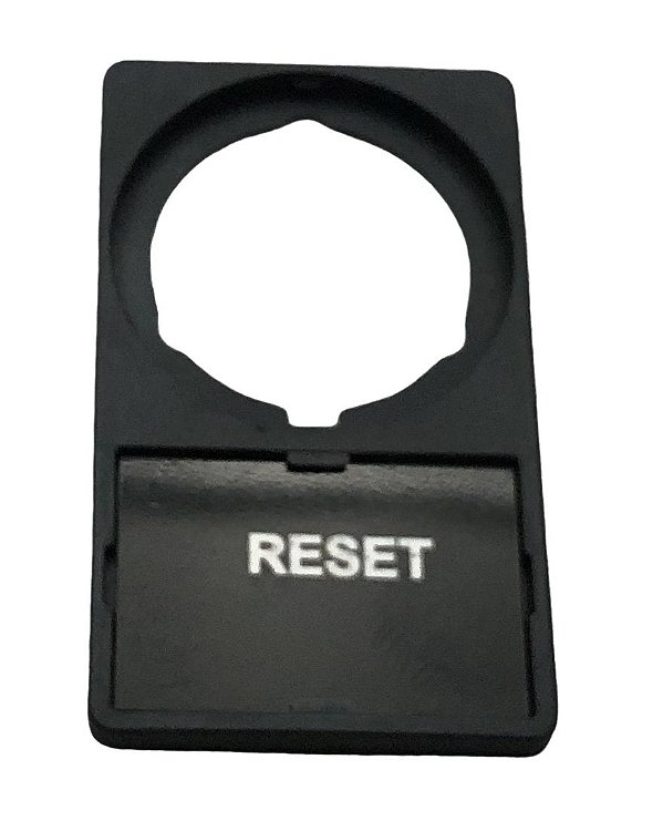 Porta Plaqueta Weg com inscrição gravada - Reset