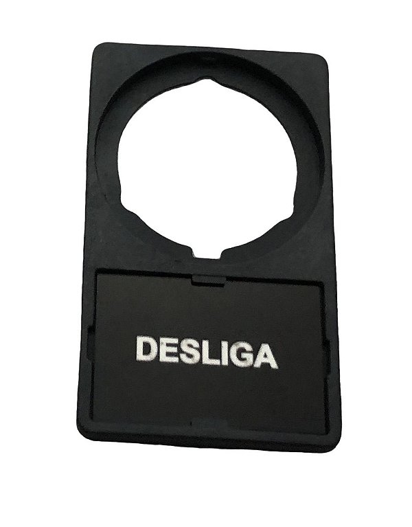 Porta Plaqueta Weg com inscrição gravada - Desliga