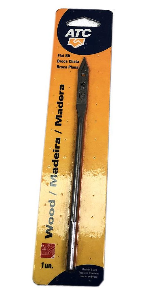 Broca Chata Para Madeira 5/16 - Aço Carbono