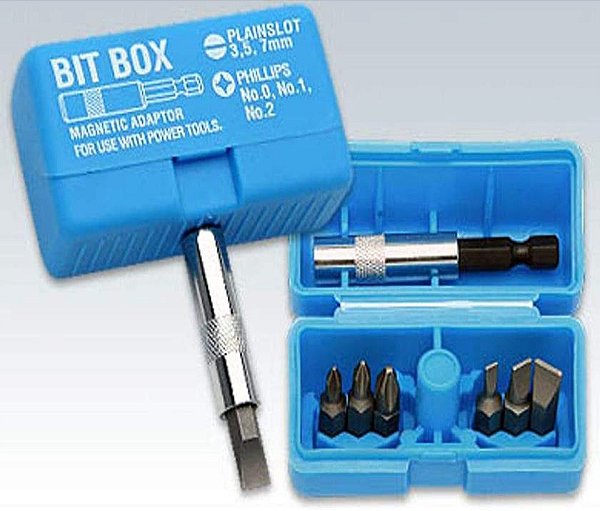 Jogo De Bits Ponteiras Parafusadeira 7 Peças Philips/Fenda