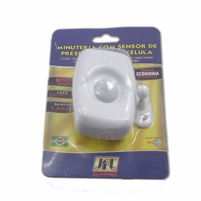 Sensor De Presença Sobrepor Parede  Jfl Branco C/fotc