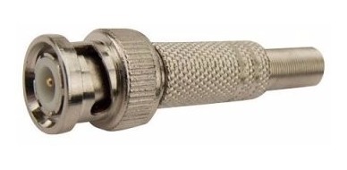Conector Bnc Fixo Com Mola E Parafuso