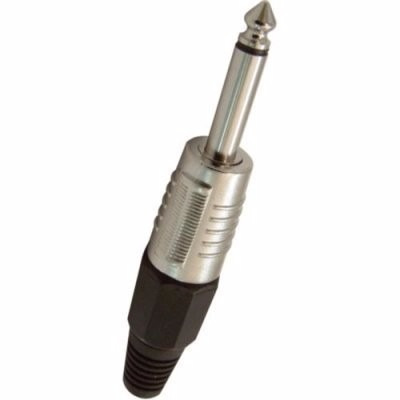 Plug P10 Profissional Mono 1/2 Corpo Metal Kit