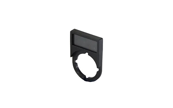 Plaqueta de indentificação 22mm com lente