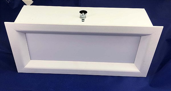 Luminária De Embutir  Atenas 325x150 2 Lâmp. E27  Retangular