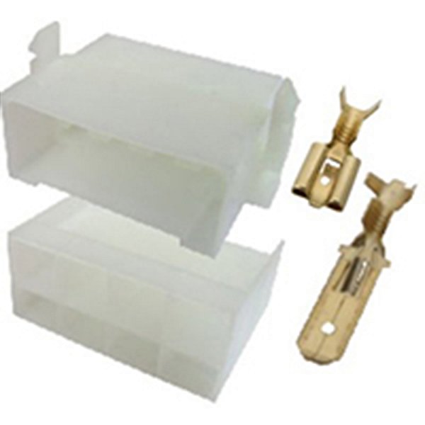 Kit Conector + 16 Terminais 8 Vias Macho/fêmea