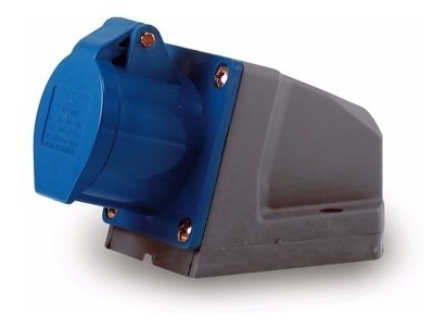 Tomada Sobpor Ind. 3p+t 9h Soprano Az+plugue 3p+t 32a 220v