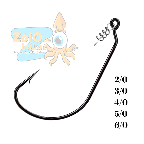 Anzol Offset EGW c/ Mola - 5 unidades.