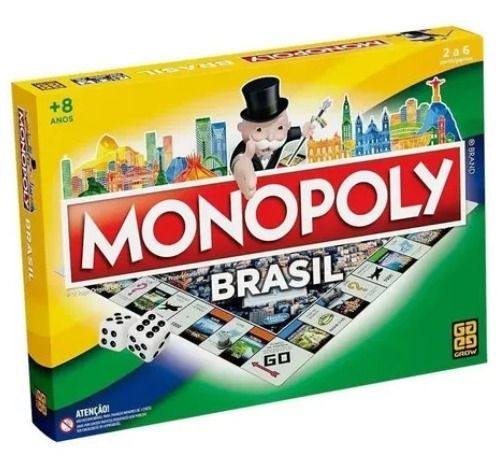 Jogo De Tabuleiro Monopoly Brasil Grow