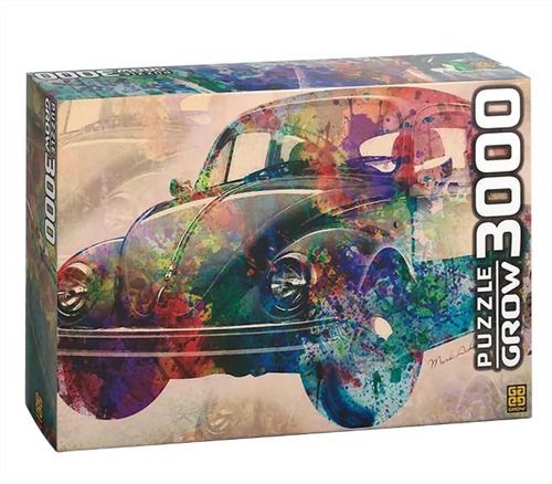 Jogo Puzzle Quebra Cabeça De 3000 Peças Vintage Car Grow