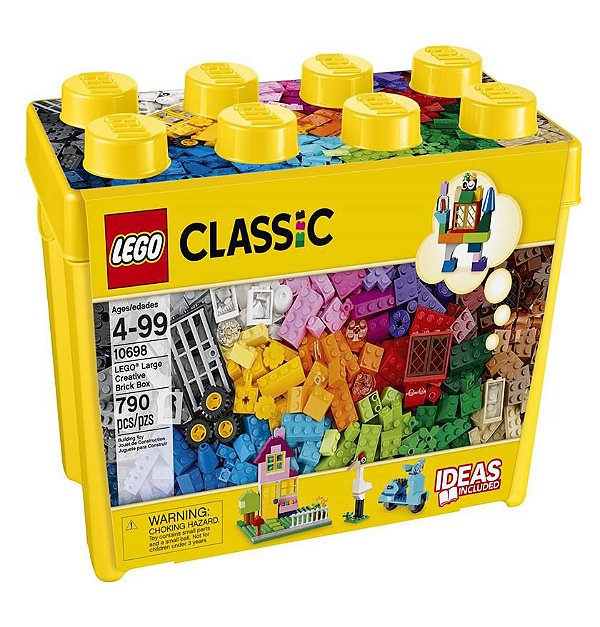 Caixa Grande De Peças Criativas 790 Peças Lego Classic 10698