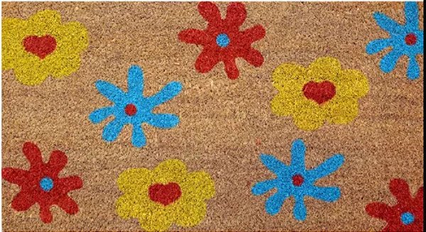 TAPETE CAPACHO FIBRA DE COCO - ESTAMPA 30X60 CM - JOLITEX