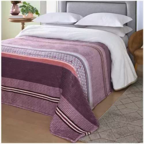 Cobertor Casal Dyuri Sherpa AMBAR CASTANHO 180x220 Jolitex