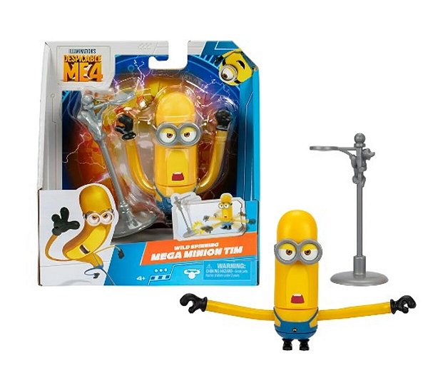 Boneco10Cm Meu Malvado Favorito4 Mega Minion Tim C/Acessório