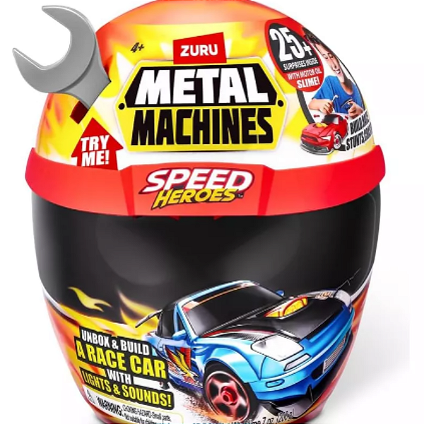 Brinquedo Capacete Surpresa Metal Machines Speed Hero 20 Peças Candide