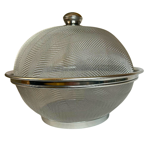 Cesta de Frutas de Mesa Telada c/ Tampa Anti-Mosca em Inox