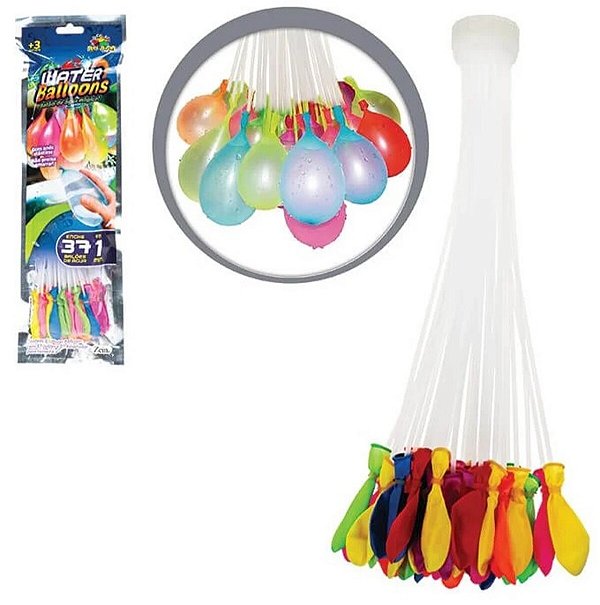 Kit 5 Balão De Água Guerra Bexigas Water Balloons Art Brink