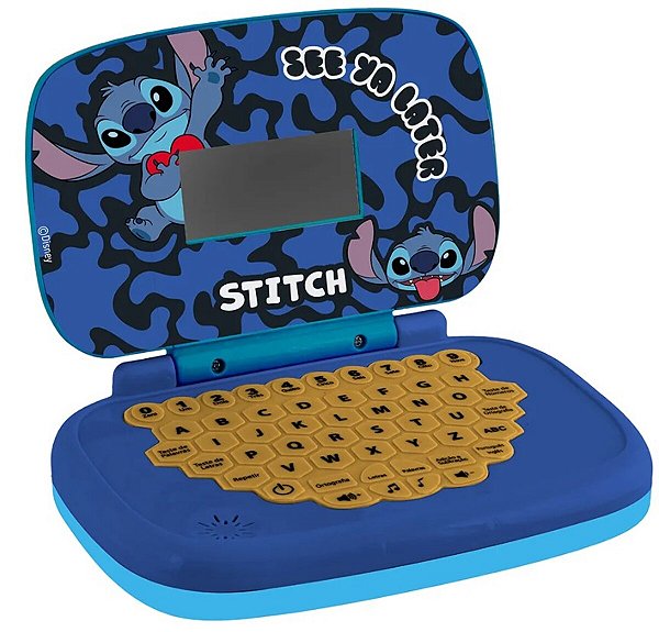 Laptop Infantil Educativo Candide Disney Stitch Bilíngue