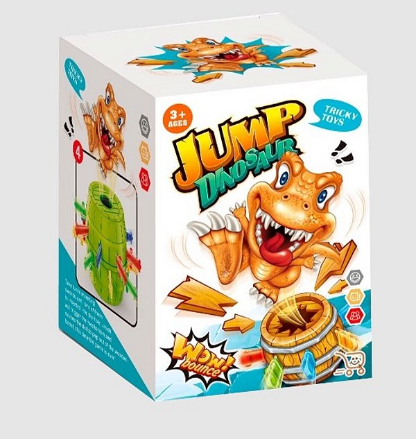 Jogo Infantil Pula Dino - Aventura Divertida da Pais & Filho