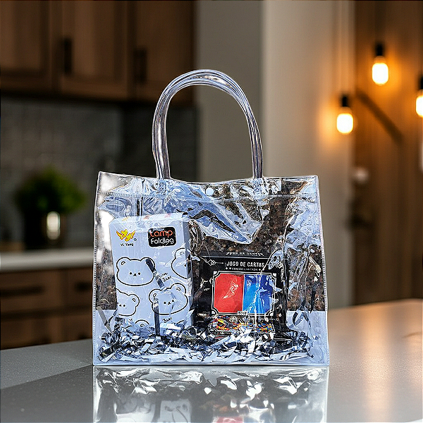 Sacola Bolsa Sacolão Pvc Cristal Transparente Praia