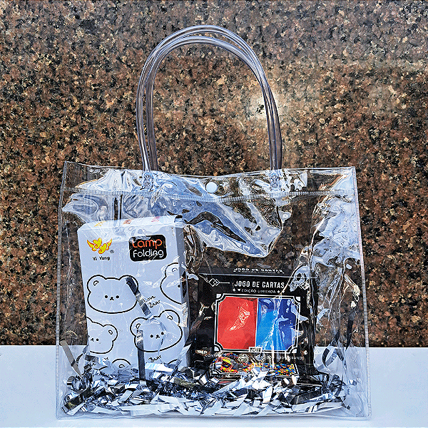 Sacola Bolsa Sacolão Pvc Cristal Transparente Praia