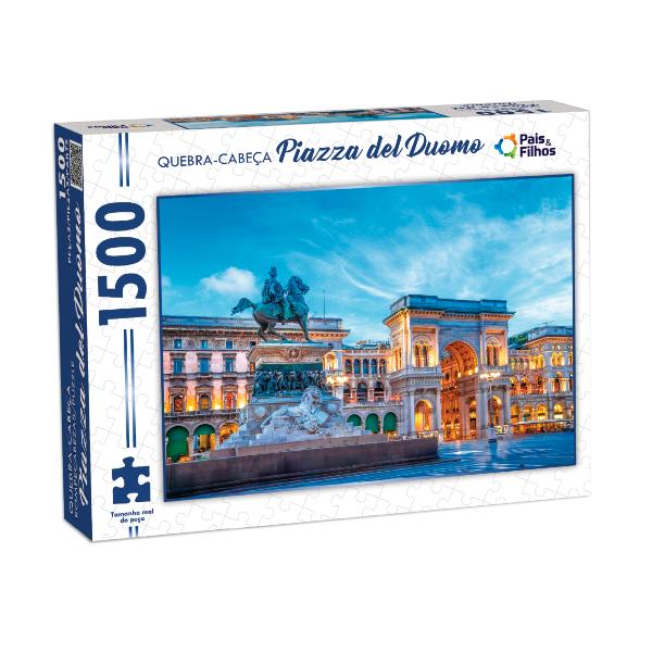 Jogo Quebra Cabeça Piazza Del Duomo 1500 pçs Pais E Filhos