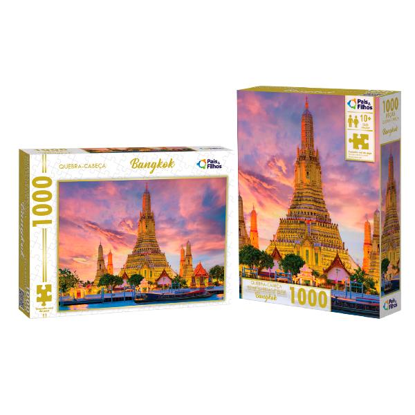 Jogo Quebra Cabeça BangKok 1000 pçs Pais E Filhos