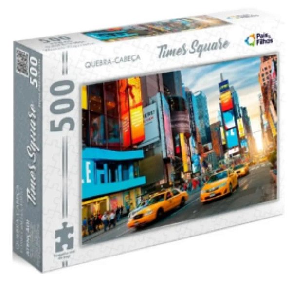 Jogo Quebra Cabeça Times Square 500 PÇS Pais E Filhos NY