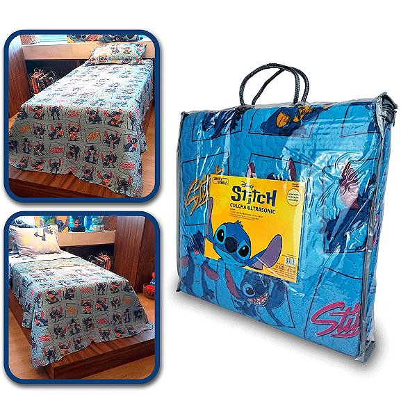 Colcha Solteiro Ultrasonic Stitch Jolitex - Leve e Estampada