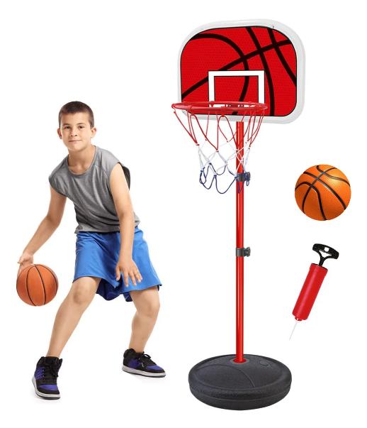 Cesta De Basquete Infantil Ate 139 cm Com Bola Inclusa