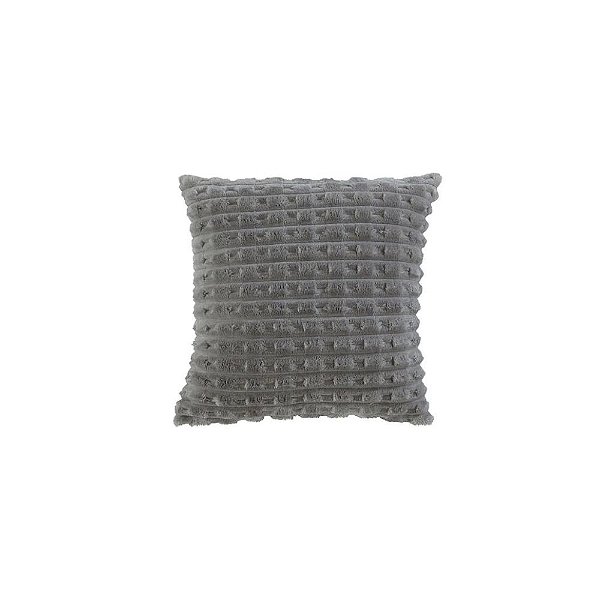 Capa de Almofada de Veludo Snow Cinza Jolitex