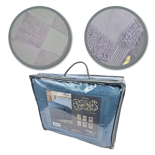 Colcha Vintage  Classic Nobre 2,40m x 2,60m - Jolitex