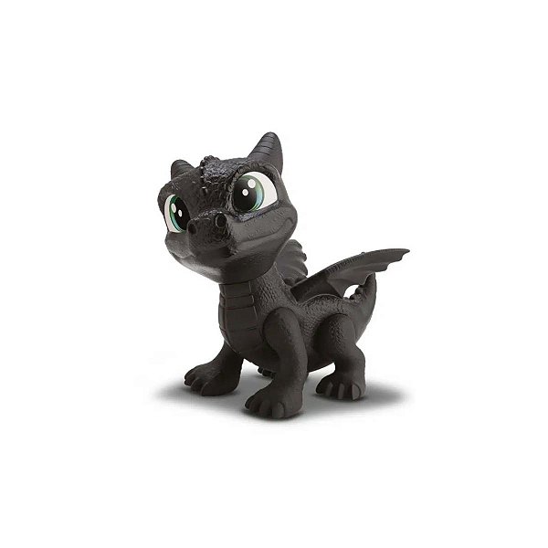 Boneco Baby Dragon 21cm Preto Vinil  Bambola