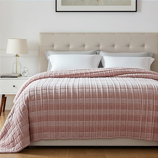 Cobertor Casal Lili Katz Art Deco Rose 2,20M X 2,40M Jolitex