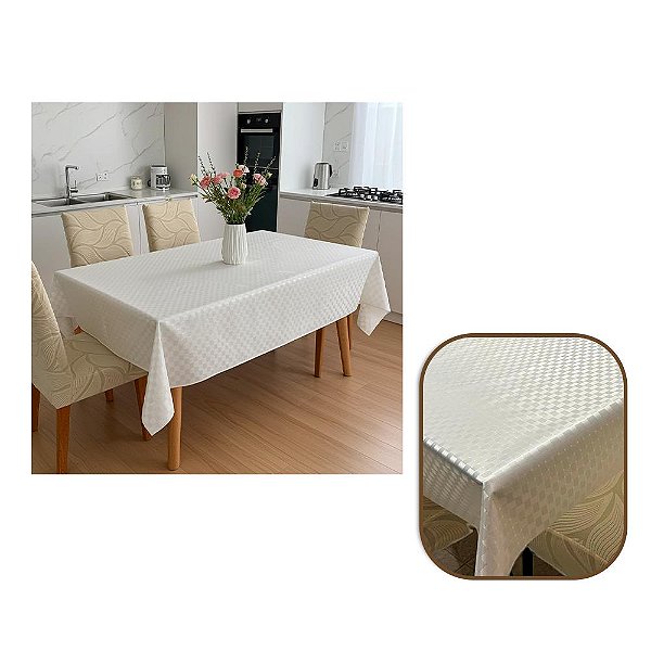 Toalha de Mesa Maia Perolada 1,40x2,00m Impermeável Jolitex
