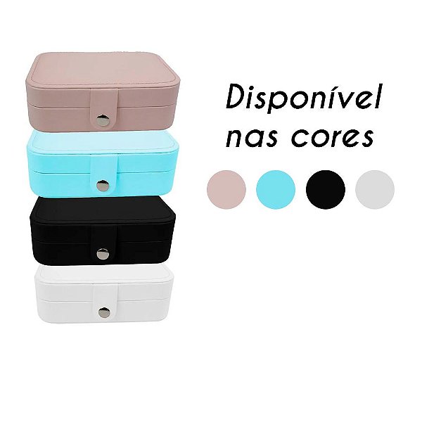 Porta Joia de Viagem Compacto Cabe Bolsa Protege Suas Joias