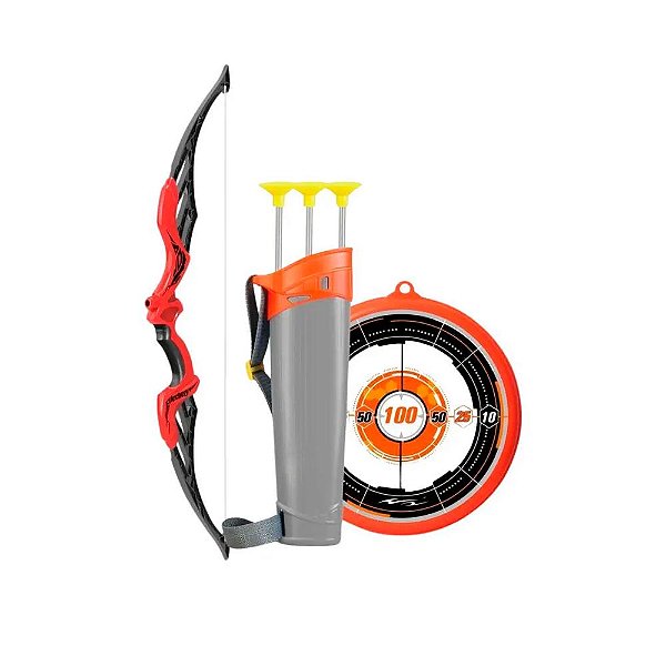 Brinquedo Infantil Super Mira Arco e Flecha Vermelho ZOOP