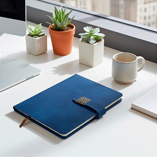 Agenda Permanente Fecho Imã Caderno Diário 96 Páginas