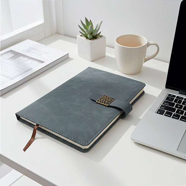 Agenda Permanente Fecho Imã Caderno Diário 96 Páginas