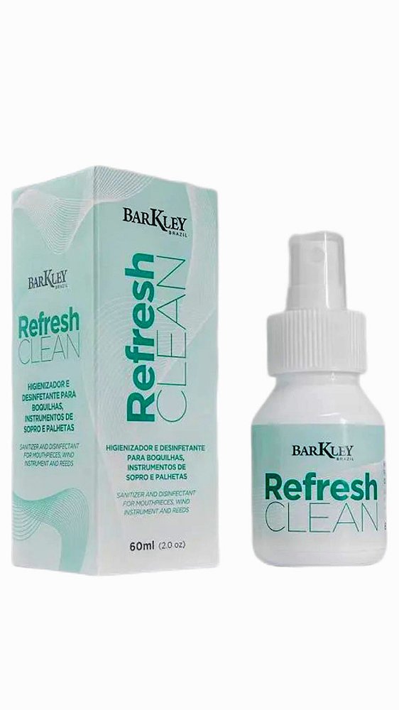 Refresh Clean Barkley Higienizador para Boquilhas, Palhetas e Bocais 60ml